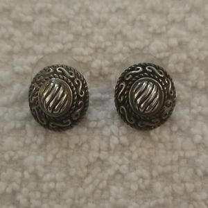 Silvertone Stud Post Earrings